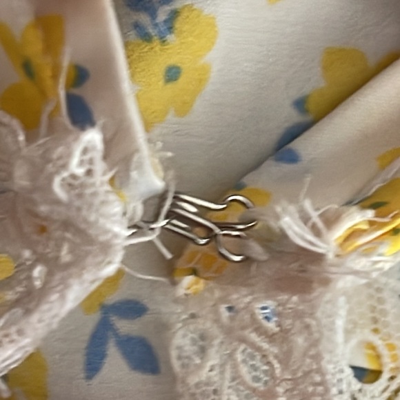 For Love And Lemons Yellow Daffodil Floral Mini Dress/Robe (XL) - Picture 9 of 16